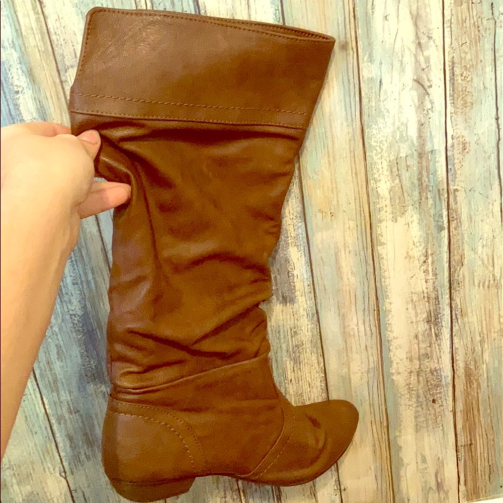 Faux Leather Boots